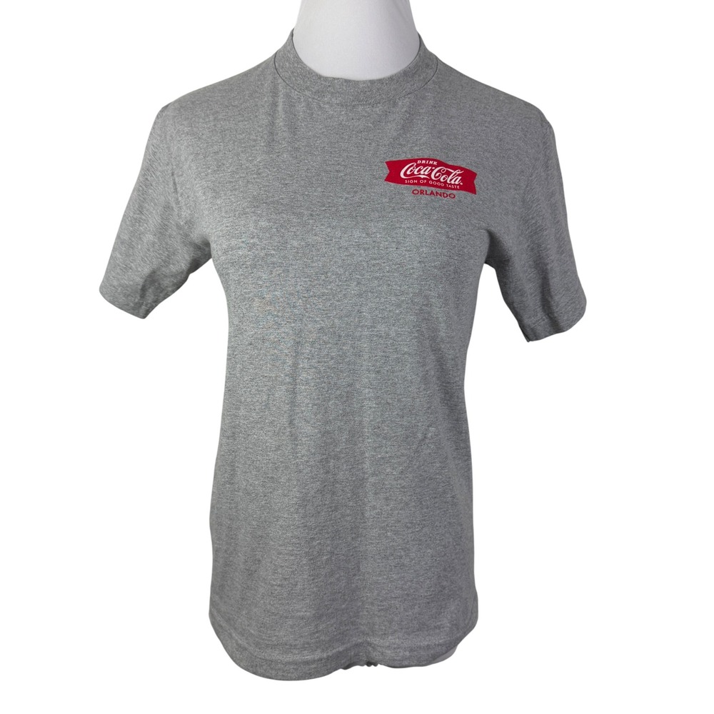 Coca-Cola Orlando Graphic T-Shirt Heather Gray Women's Small S Short Sleeve Tee
